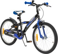 01-kinderfahrrad-schwarz-blau-20-zoll-actionbikes-motors-wasp-kinderfahrrad-start - Farbe: Schwarz-Blau