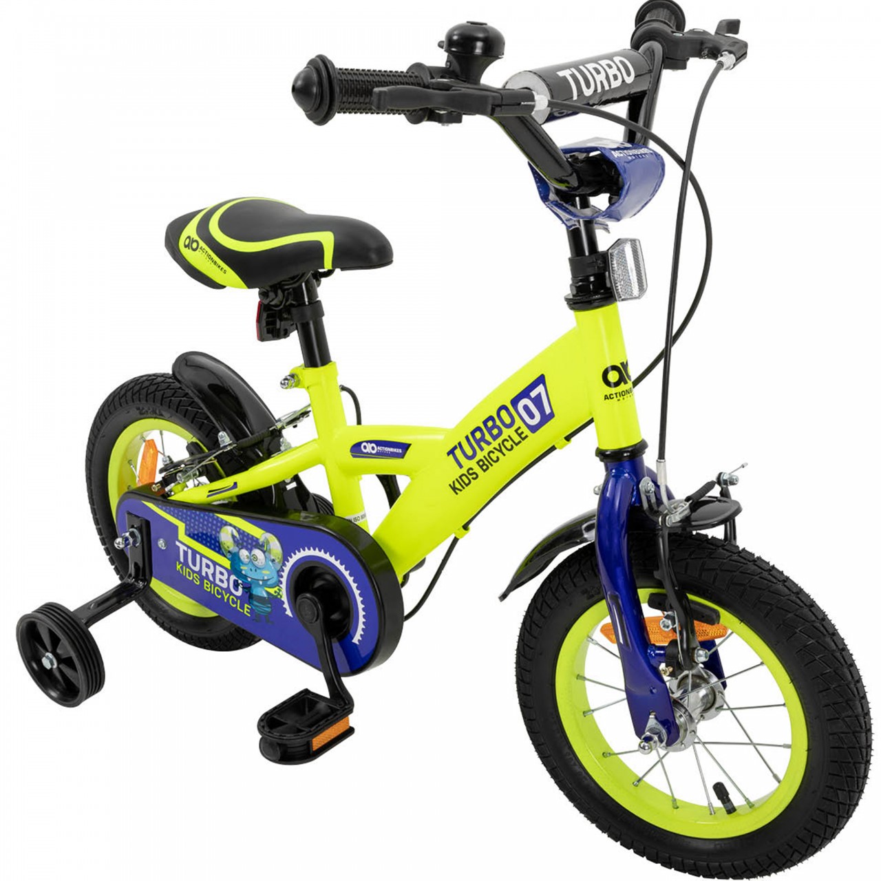 01-kinderfahrrad-12-zoll-gelb-blau-actionbikes-motors-turbo-startbild